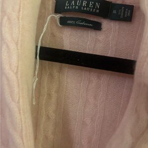 Lauren Ralph Lauren Soft Pink Cable Knit Sweater